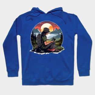 Digital Nomad World Traveler Jetsetter Freelancer Hoodie